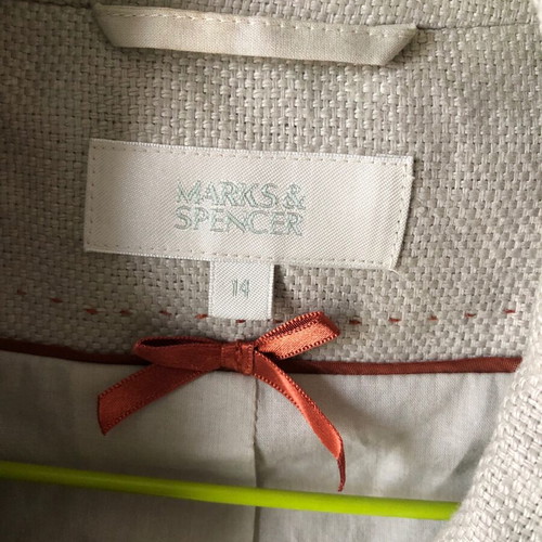 Linen coat Marks and Spencer new, beige, size XL