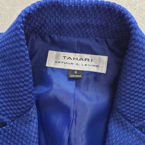Tahari royal blue blazer size 6 like new
