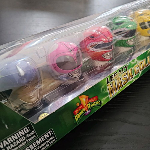 Mighty Morphin Power Rangers Legacy Mask Collection like new