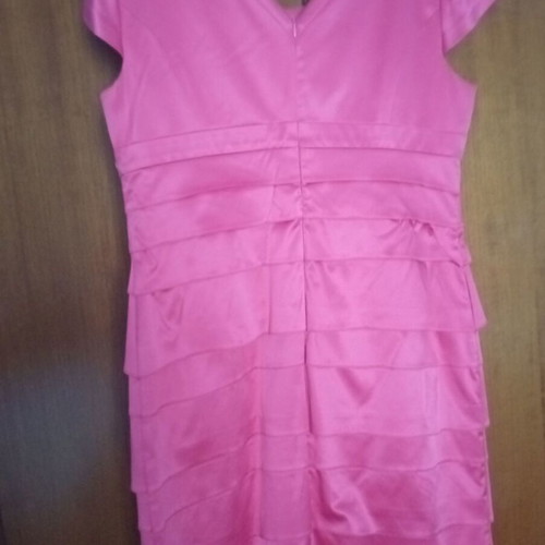 Vagias collection satin dress no 58, pink coral