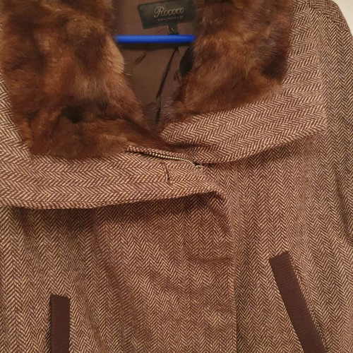 Rococo women's wool vest used, brown, size L