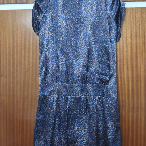 Silk dress Liu Jo like new, purple, short sleeve, beaded details
