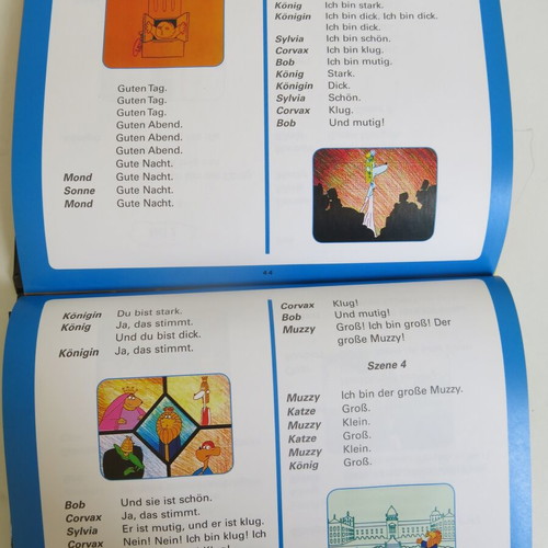 Muzzy Level 1 Part 1 book and DVD set used, multilingual language course