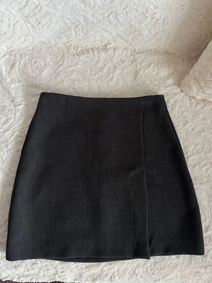 Mind Your Style φούστα γκρι, ψηλομεση εφαρμοστή, σαν καινούργιο