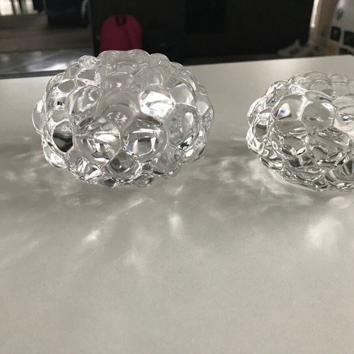 Costa Boda candlesticks like new, pair