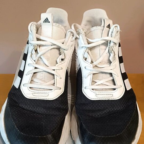 Adidas athletic shoes used, size 38 2/3, black and white
