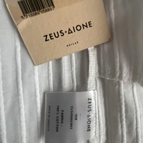 Zeus Dione cotton shorts new with tags, white, size S