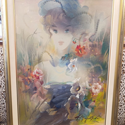 Oil painting by Fofi Mouratidou like new, romantic impressionism