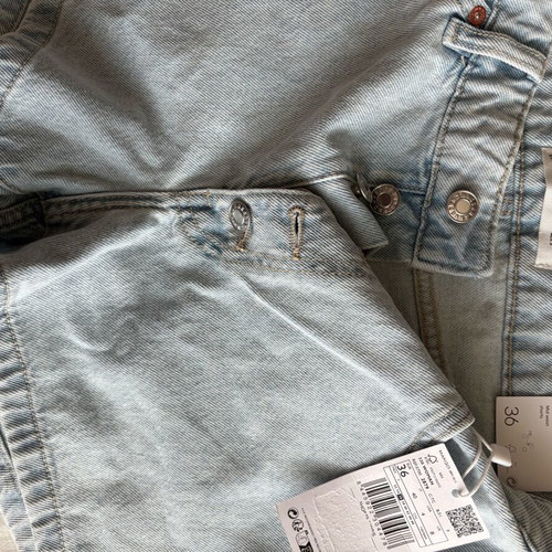 Mango short denim shorts new, blue, size S