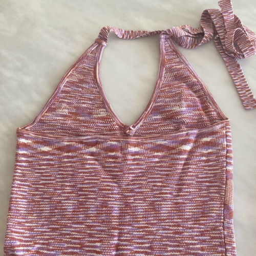 Dress and top set made from recycled materials, like new, colorful