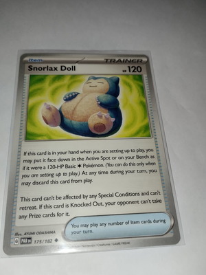 Κάρτα Snorlax Doll σε άριστη κατάσταση