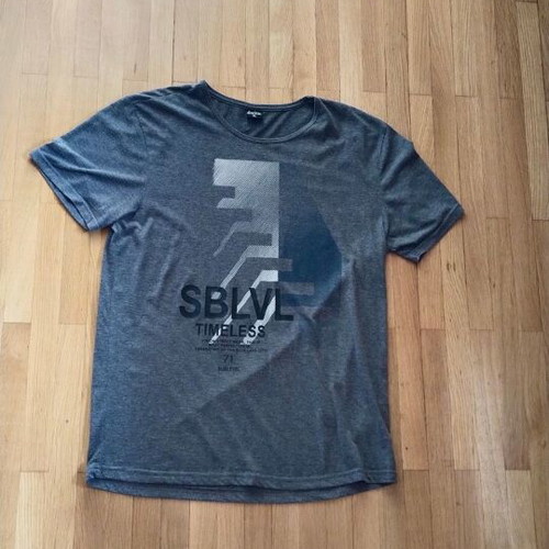 Tshirt Sublevel men's XL gray new