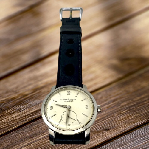 Girard Perregaux Seahawk mechanical 1950s watch used 34mm