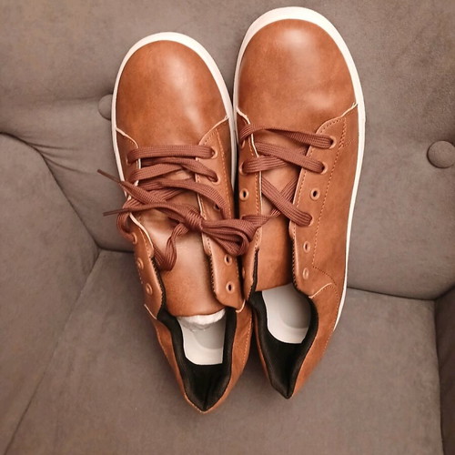 Leather shoes new size 48 brown