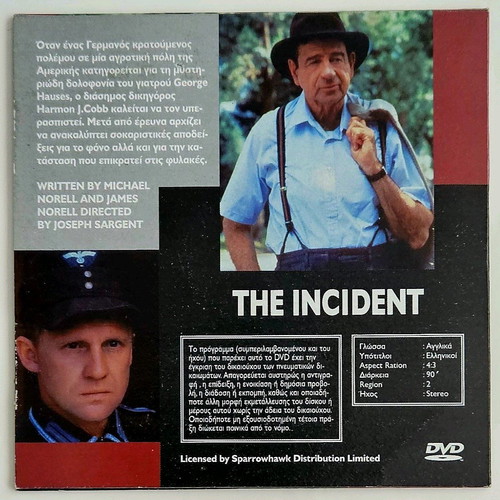 The Incident DVD like new with subtitles