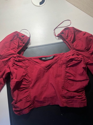 Zara women's blouse used, red, size M