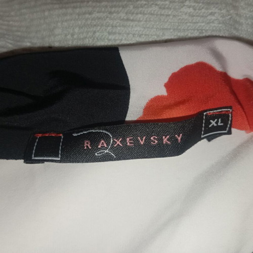 Raxevsky blouse XL like new, white and red