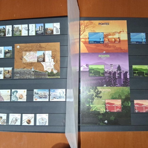 Portuguese stamps and first day covers in 32-page album new