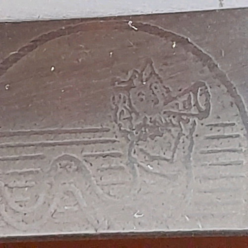 Triton barber straight razor used, 12 cm blade length