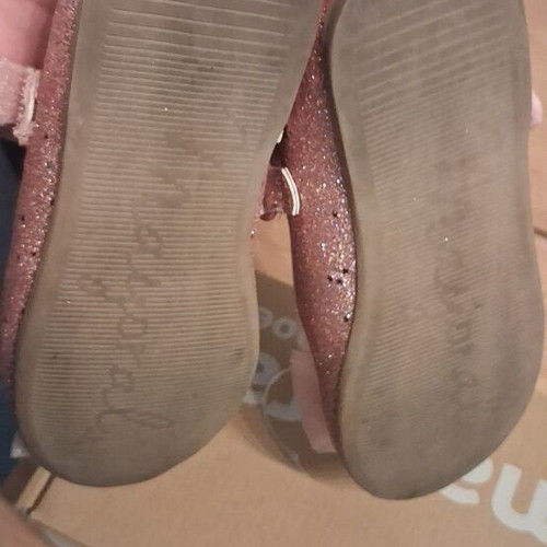 Mayoral pink glitter ballerinas with bow, size 30