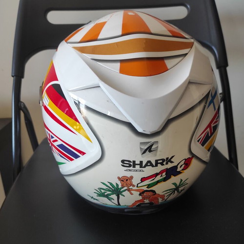 Shark S700 Zarco motorcycle helmet used with design, size Small