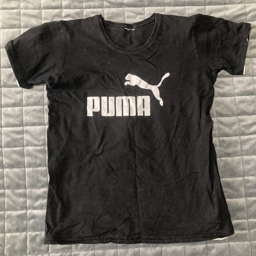 Puma kids' t-shirt used, black and white