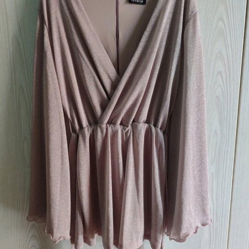 Bubblegun pink one-piece with shorts like new, size M