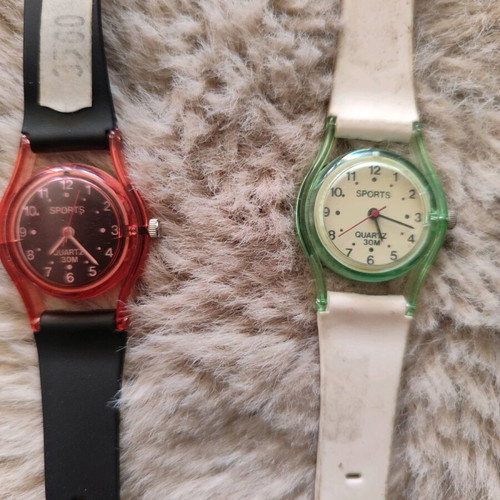 Vintage 80s watches pack from old store, not working