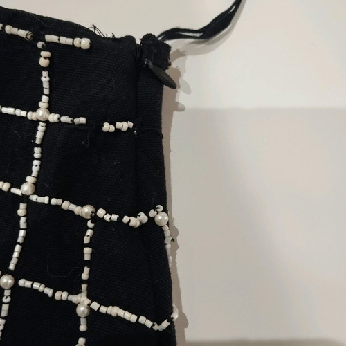 Zara mini skirt with pearls used, size M, black