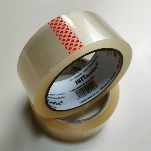 JustNote Packing Tape Set 2 38mm x 66m New Transparent