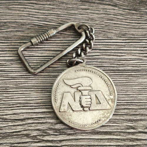 ND Nea Dimokratia ONNED keychain, vintage metal