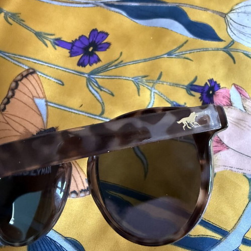 Wolfnoir sunglasses new, purple with mirror lenses