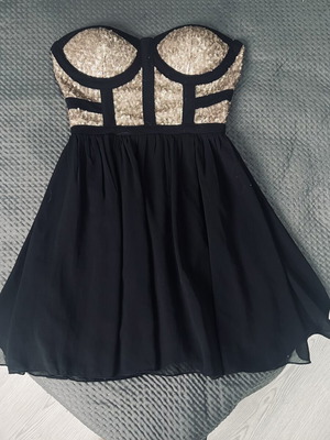 A-Style official women's dress with sequins, like new, black, size S