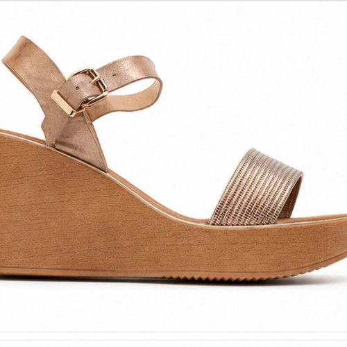 Blondie platform sandals size 41 new, gold leather