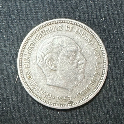 25 Ptas Spain 1957 used