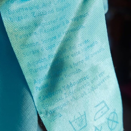 Beach kaftan blouse used, turquoise, size L
