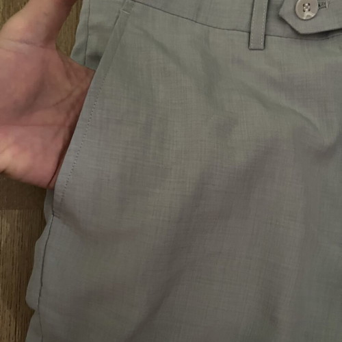 Office pants like new, soft light blue fabric