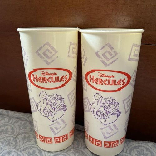 Ποτήρια Disney Ηρακλής μεταχειρισμένα, πακέτο 2 Tupperware