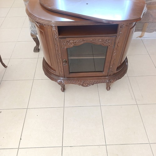 Classic TV Furniture Console used, solid wood, rotating surface