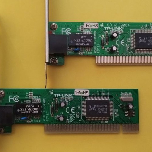 TP-Link 10/100 network cards used, pack of 2