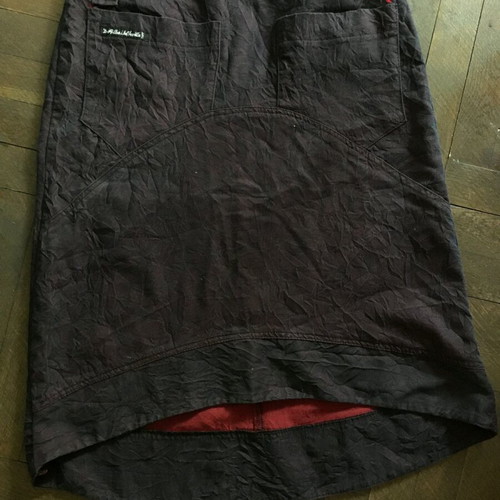 Midi skirt Des filles a la vanille like new, black and gray, Y2K