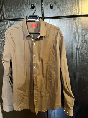 Zara Man Superslim Fit Men's Shirt XL like new, beige brown