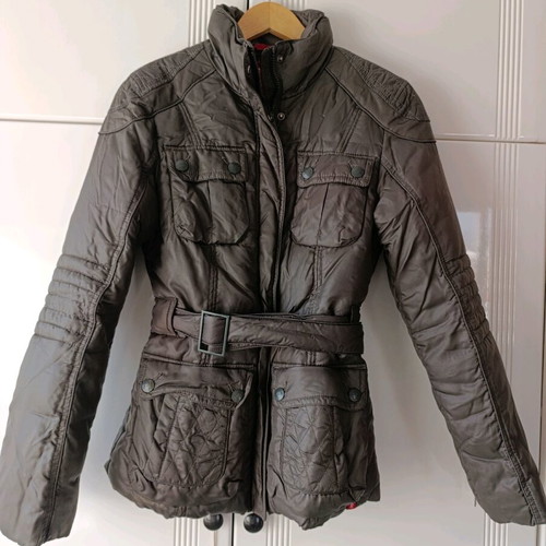 Esprit warm jacket size M like new, khaki color