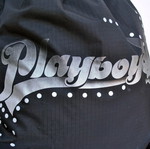 Playboy Black Drawstring Backpack Nylon like new