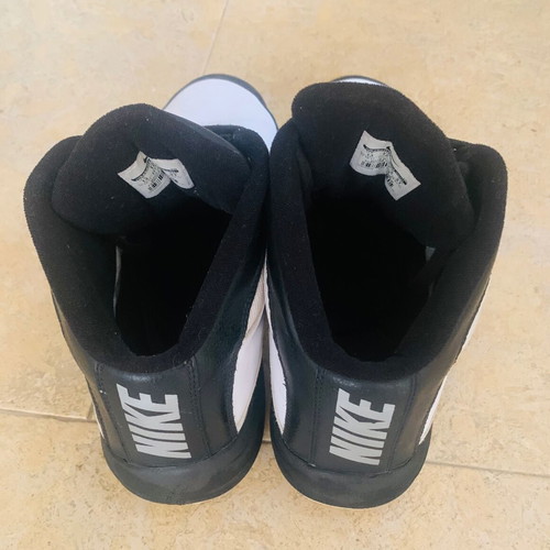 Nike basketball shoes, size 47, white and black