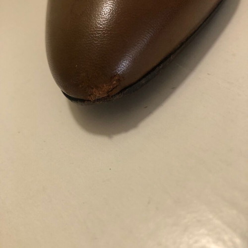 Walter Steiger brown leather ankle boots used, size 41