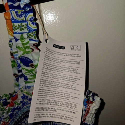 Farm Rio maxi dress XL new, colorful tropical print