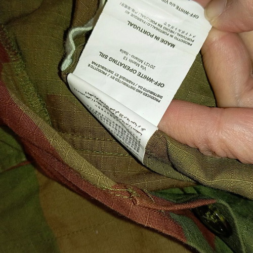 Off White military jacket like new, size L