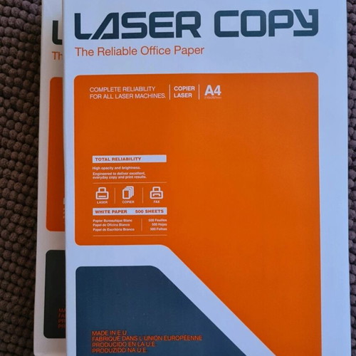 A4 printing paper new, pack of 2 x 500 sheets