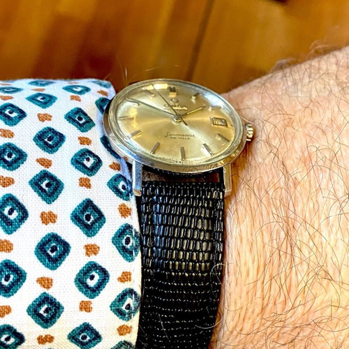 Omega Seamaster Deville automatic 33.5cm vintage watch like new